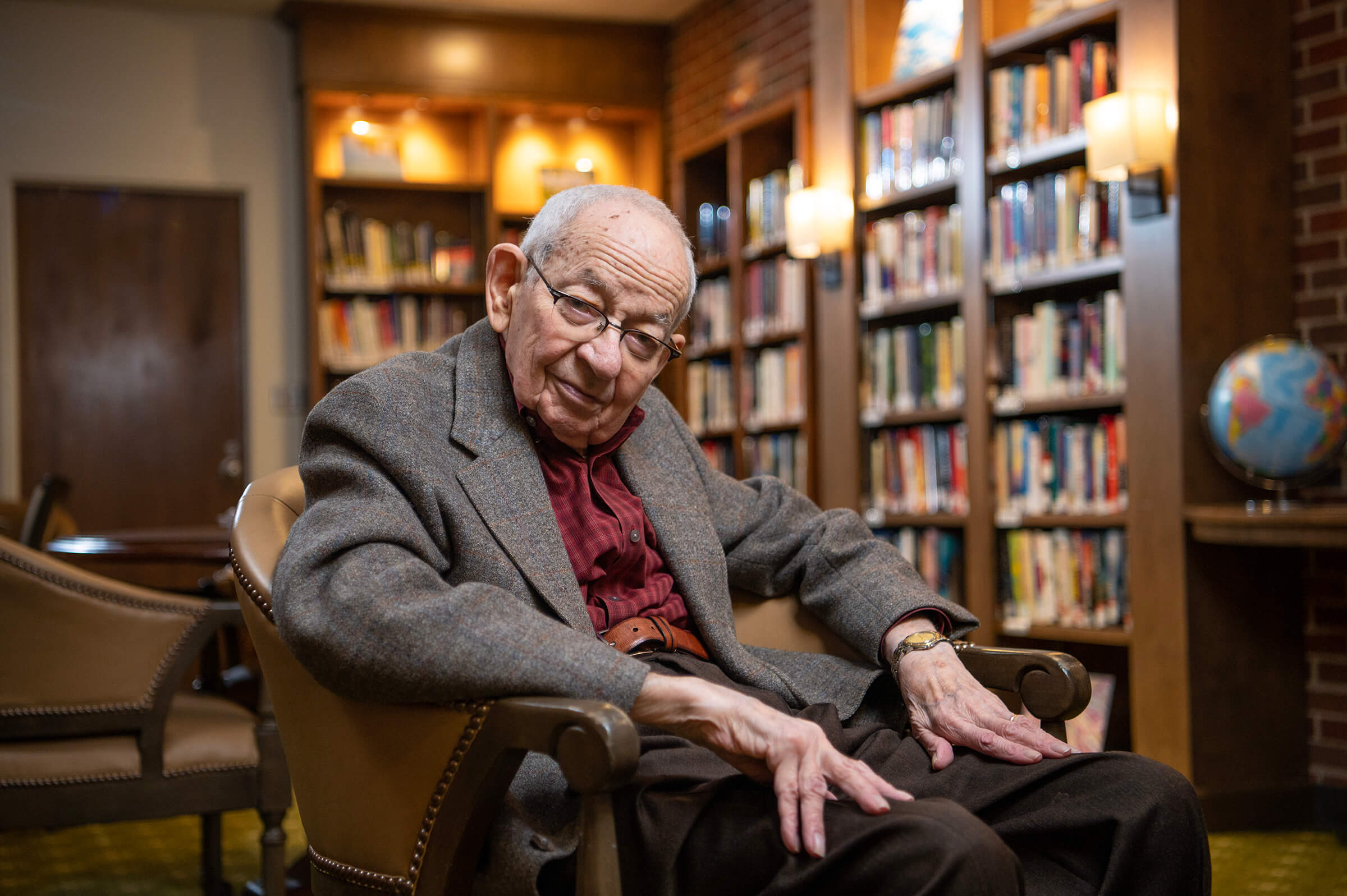 richard sitting in a chair