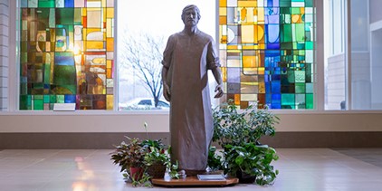 mercy village statue