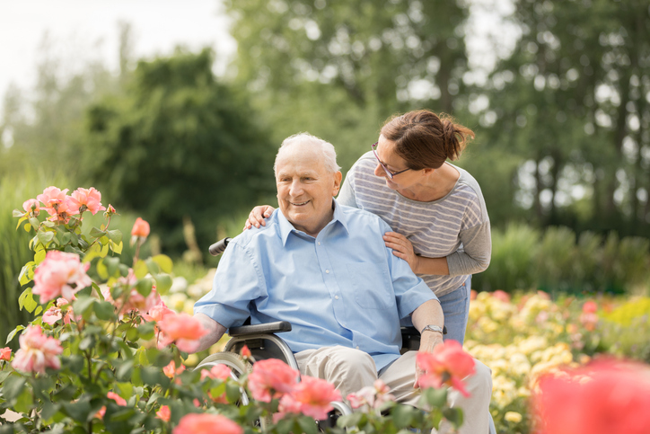 seniors in garden