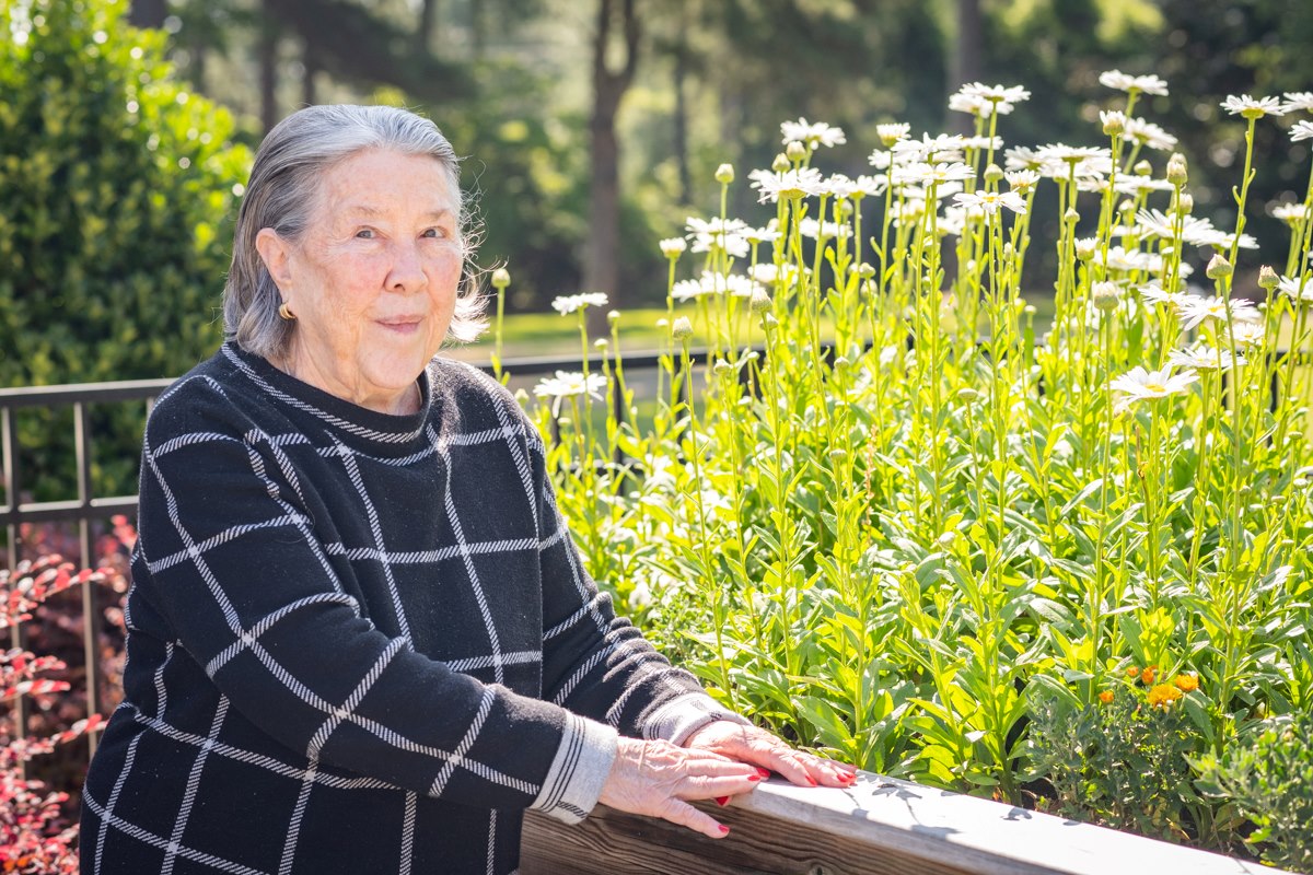 Female in Garden at St. Joseph of the Pines